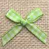 Al por mayor En stock Accesorios de moños de cinta a cuadros pequeños de 2 pulgadas para lencería, empaque de ropa interior, decoraciones de cajas de regalo y moños