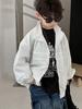 Ropa de Abrigo para Niños Otoño 2025 Nueva Ropa con Protección Solar para Niños Estilo Coreano Moda Primavera y Otoño Top Holgado Tejido Tendencia en Ropa para Niños