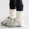 Botas y Calcetines de Algodón para Niñas, Calcetines hasta la Pantorrilla con Bloques de Color, Calcetines Holgados Estilo Coreano Retro Japonés Adelgazantes para Otoño e Invierno para Niñas