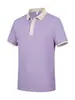 Camisa Polo Casual Esportiva Simples de Cor Sólida com Manga Curta para Homem Cross-Border Fitness Corrida Respirável Secagem Rápida Camiseta para Homem