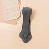 Medias Panty para Niños Temporada de Primavera y Otoño Leggings de Pierna Drapeada para Niñas Transpirables Abiertos Pantalones de Bebé Cintura Alta
