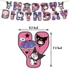 Platos de Papel Kuromi, Servilletas de Papel, Manteles, Juegos de Vajilla, Suministros Desechables para Fiestas de Cumpleaños, Decoración de Ambiente