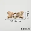 Fivela de Metal Botões Superiores Retrô Estilo Étnico Fecho Decorativo para Roupa Traje Tang Cheongsam Hanfu Botão de Pressão de Liga