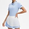 Ropa de Golf de Verano para Mujer Ropa Deportiva para Exteriores de Secado Rápido Ajuste Slim Adelgazante Camisa Polo Solapa Fitness Manga Corta