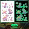 Adesivos de Tatuagem de Dinossauro de Desenho Animado Luminosos para Homens e Mulheres à Prova d'Água e Duradouros Adesivo de Pele Natural para Braço Infantil Brinquedos
