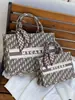 Bolso Tote Bandolera de Exportación Transfronteriza para Mujer 2025 Nueva Moda Versátil de Moda con Estampado de Letras Gran Capacidad Bolso de Hombro