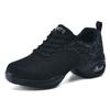 Novos sapatos de dança femininos com sola macia Sapatos de dança quadrados Sapatos de dança respiráveis Sapatos de malha voadora Tênis femininos de jazz para marinheiro