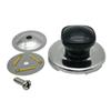 Tapa de hervidor silbante con reborde superior, asa de baquelita de acero inoxidable, accesorios de cocina de baquelita anti-escaldaduras, asa de botón de tapa de olla