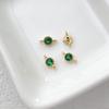 14K envolto em ouro com preservação de cor banhado a ouro zircônio diamante copo pingente dupla conexão pendurada diy jóias artesanais pulseira colar acessórios