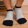 Calcetines de Cinco Dedos Nuevos Otoño 2026 Calcetines de Algodón para Hombre Calcetines Cortos de Dedos Separados Deportivos Transpirables de Malla Absorbentes de Sudor Calcetines de Dedos Separados Sin Costuras