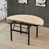 Mesa Redonda para Hogar 1.66m 1.8m 10 Personas Mesa de Comedor de Hotel Redonda Nueva Madera Sólida Redonda Tablero de Mesa Abeto Plegable