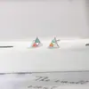 Mini Pendientes Triangulares Estilo Coreano para Mujer, Pendientes Geométricos de Moda y Únicos, Pendientes de Moda Similares a los que Usan las Celebridades de Internet en Dongdaemun