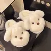 Zapatos de algodón cerrados y peludos para mujer, versátiles, antideslizantes y de fondo plano, nuevo modelo otoño e invierno 2026, pantuflas de algodón cálidas de felpa para mujer