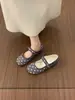 Zapatos de una tira estilo coreano Chuyuji con punta redonda y diseño bajo para mujer, nuevo modelo 2026, suela suave, cómodos para los pies, adecuados para ballet y para ir al trabajo
