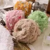 Hilo de Mohair Fino Girado a Mano y Mezclado a Mano Certificado de Seguridad para Bebés Color Caramelo Hilo de Lana DIY para Gorros de Crochet Hechos a Mano