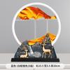 Una arena un mundo pintura de arena movediza 3D decoración reloj de arena descompresión pasillo estudio sala de estar oficina tienda regalo creativo