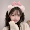 Diadema de felpa para mascarilla de maquillaje, estilo mujer, nuevo 2026, diadema de felpa, pasador lindo, diadema para lavarse la cara