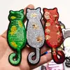 Bordado de Lantejoulas Premium Três Gatos Animal de Estimação Fofo Bordado de Computador Bordado Cartoon Patche de Tecido Patche Adesivo Carimbo de Tecido