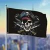 Bandera de Piratas de Suministro Transfronterizo Bandera Pirata Calavera Bandera Pirata 3*5 pies Halloween