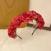 Amazon para Hawái guirnalda luminosa holiday novia dama de honor simulación ajustable diadema de flor seca venta al por mayor