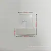 Em estoque transparente alta aderência PET gancho de ponto de interrogação gancho para furo de avião caixa de embalagem gancho PP gancho de furo redondo personalização