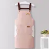 Delantal impermeable y a prueba de aceite, delantal de cocina nuevo y elegante para uso doméstico, uniforme de trabajo, resistente a las manchas, adecuado para restaurantes, ropa de trabajo unisex