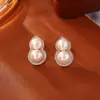 Aretes de Perla de Agua Dulce Natural Forma de Calabaza de la Fortuna, Estilo Chino, Festivos, Modernos, Exquisitos, Versátiles con un Toque de Alta Gama