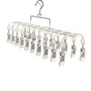 Secador Dedicado para Calcinhas de Roupa Íntima Varanda Aço Inoxidável Clipes para Meias Secador de Meias Multi-funcional Multi-clip Ferramenta Maravilhosa