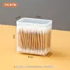 Caja de Almacenamiento Mini Portátil para Hilo Dental Doméstico Bnbs, Caja de Almacenamiento de Plástico a Prueba de Polvo con Tapa, Caja Transparente Multifuncional