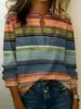 Camisa Casual Solta de Manga Longa com Estampa Floral Transfronteiriça Amazon AliExpress Europeia e Americana