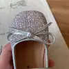 Sapatos infantis de lantejoulas estilo francês, modelos de primavera e outono, sapatos Mary Jane para meninas, sapatos baixos de princesa para bebês