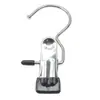 Gancho de acero inoxidable de tres puntas para uso doméstico, con recubrimiento de plástico, clips de almacenamiento que no marcan para secar calcetines, sombreros, bufandas y pañuelos de seda