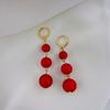 Pendientes geométricos con hebilla de oreja de estilo frío, sencillos, ligeros, de lujo, de gran sentido, para mujer, versátiles, venta al por mayor