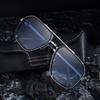 Óculos de Sol Quadrados Moda Europeia e Americana 2025 Masculino Retrô Cabeça de Leopardo Estilo Punk Óculos de Sol Personalizados Masculino Transfronteiriço