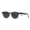 Gafas de Sol Retro Estilo Hong Kong con Montura Negra Color Atardecer, Tendencia de Alta Apariencia para Mujer, Protección UV, Estilo de Moda Apto para Fotos