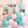 Balão de 10 Polegadas Espessado Redondo Balão de Aniversário Decoração de Festa Layout de Casamento Balão Doce Espessado Macaron