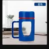 Taza de Agua con Asa de Plástico de Doble Capa para Oficina y Hogar, Taza de Té de Gran Capacidad, Vaso Aislado Anti-quemaduras