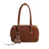 Bolsa de Ombro Feminina Estilo Coreano Retrô de Nicho para Outono 2025 Nova Versátil Textura Fosca Bolsa de Mensageiro Bolsa de Ombro