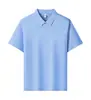 Camisa Polo de Seda de Amora de Alta Qualidade para Negócios, Contagem de 40, 210g, com Gola de Borracha Antibacteriana 10A e Vista Dupla com Botões Escondidos