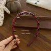 Diadema de Pelo de Cuero Sintético PU Estilo Nuevo Coreano 2026, Accesorio para el Cabello Diadema Dentada Estilo Chic de Moda