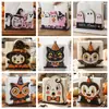 Popular portapañuelos de madera de dibujos animados para Halloween, diseño lindo de fantasma y calabaza, decoración de ambiente de mesa para restaurante