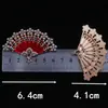 DIY Artesanal Ventilador de Casamento Xiuhe Pingente de Borla Material Liga de Zinco Ventilador Ventilador em Forma de Arco Acessórios para Ventilador
