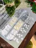 Celebridad de Internet Copo de Nieve Lentejuelas Accesorios para Uñas Serie Invierno Navidad Luz Brillante Lujo Arena Fina Parches para Uñas de Copo de Nieve Venta al por Mayor