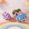 Garrafa de Água Popular para Crianças, Novo Modelo Urso Trem Boneca Copo com Canudo, Garrafa de Água Especial em Formato de Carro para Alunos do Jardim de Infância