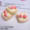 Brinquedo de Comida Simulada Fruta Morango Bolo de Creme DIY Cola de Creme Capa de Celular Grampo de Cabelo Cordão de Cabelo Flor de Sapato Pingente de Resina