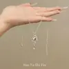 Frasco de Perfume Estilo Coreano Roxo Misterioso Brilhante Diamante Colar Pingente de Frasco de Perfume de Alto Valor para Mulheres, Corrente de Suéter de Luxo Leve