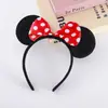 Diadema de Cabeza de Mickey Popular de Venta Caliente Transfronteriza Dibujo Animado Lindo Moño Diadema de Minnie Fiesta de Vacaciones para Niños Diadema Sencilla para Niñas