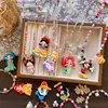 Colar Infantil com Pingente de Personagem de Desenho Animado Fofo, Acessório Decorativo Colorido com Contas para Meninas, Pingente Infantil Transparente