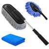 Pano para tirar pó do carro, Mop para carro, Varrição de carro, Remoção de poeira, Fio de algodão para carro, Mop de cera telescópico, Escova para lavar carro, Suprimentos de artefato