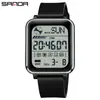 Sanda Nuevo Personalizado Oem Reloj para Estudiante Hombre Moda Impermeable Digital Clásico Cuadrado Oem Digital